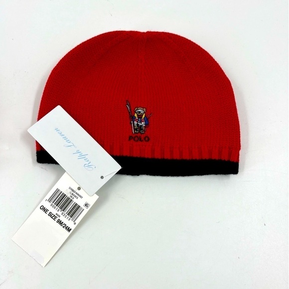 NWT Polo by Ralph Lauren Bear Beanie - Picture 2 of 7